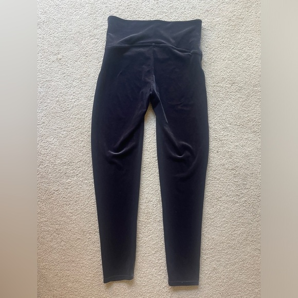 Spanx Velvet Leggings Navy Blue Regular - Picture 4 of 5